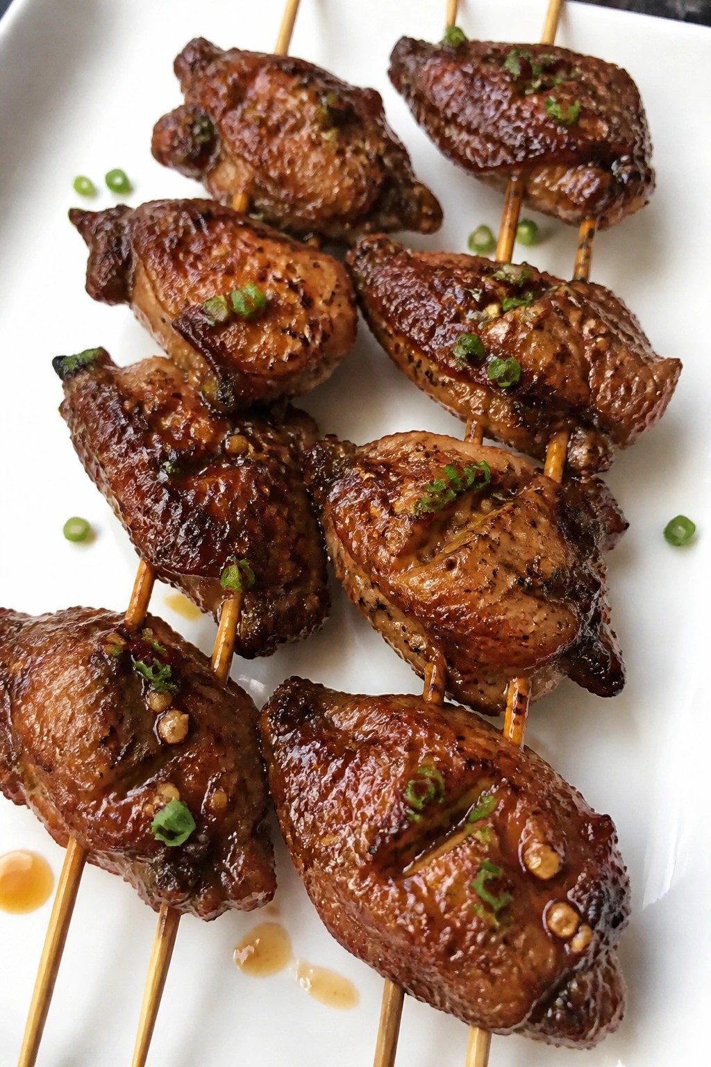 Bat Wing Chicken Skewers