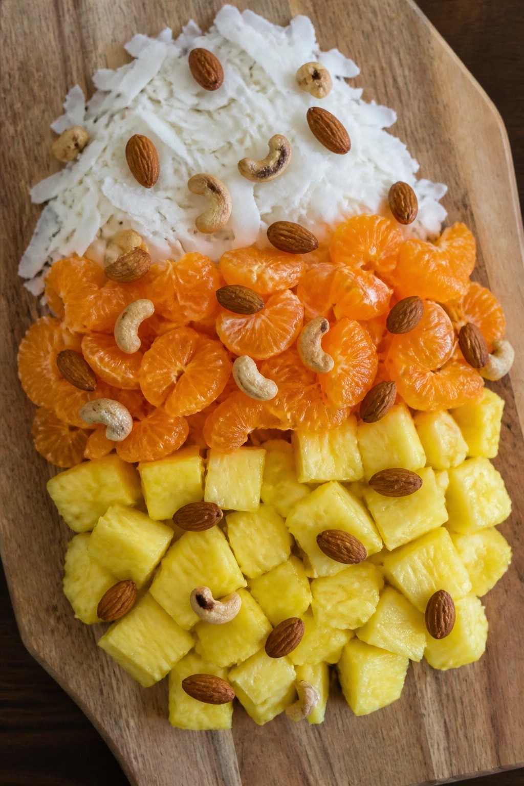 Candy Corn Fruit and Nut Arrangement