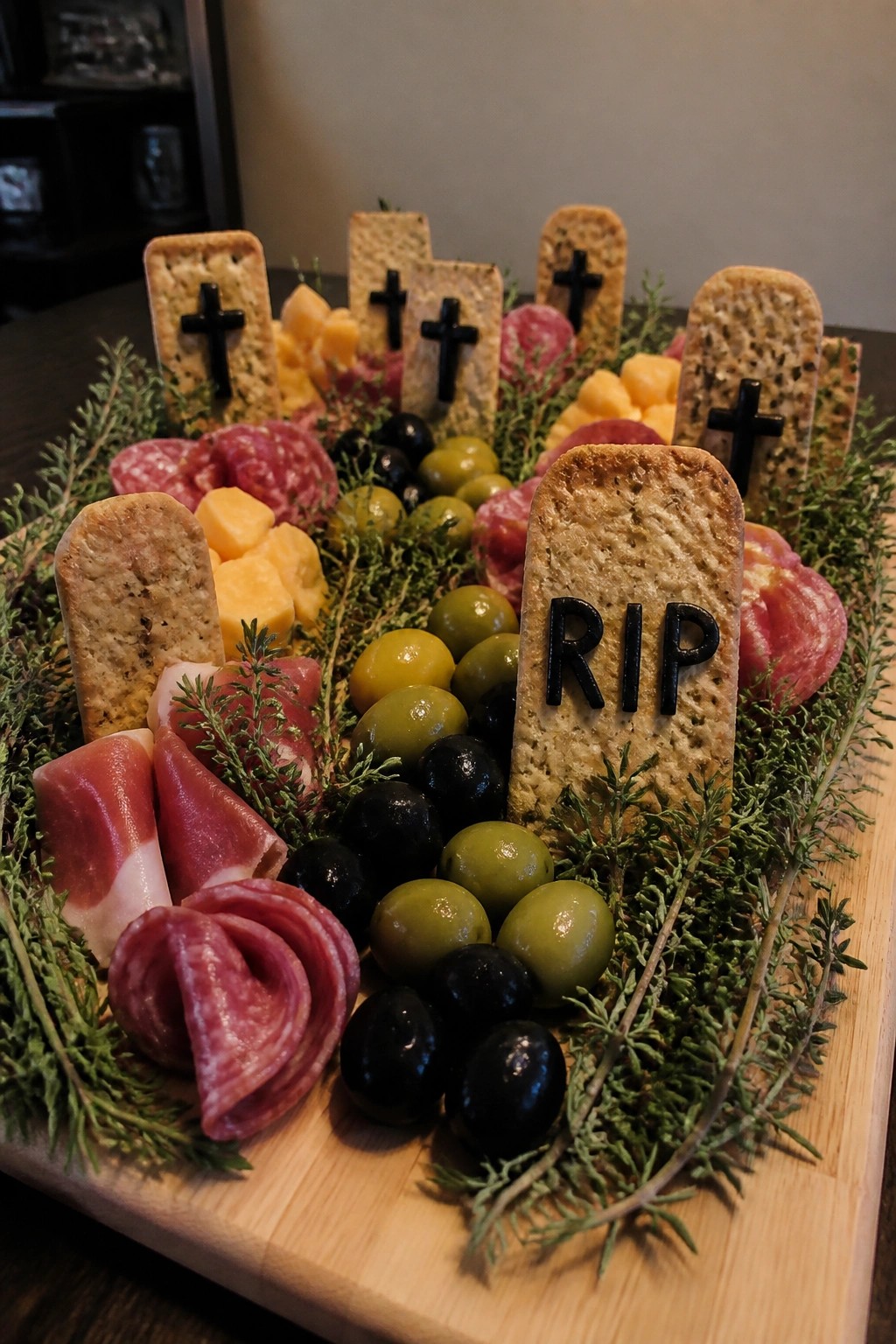 Graveyard Olive and Herb Charcuterie