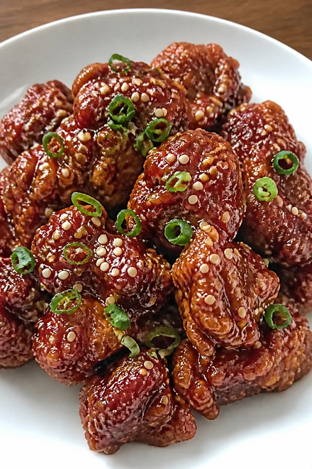 Korean Fried Chicken Bites with Gochujang Glaze