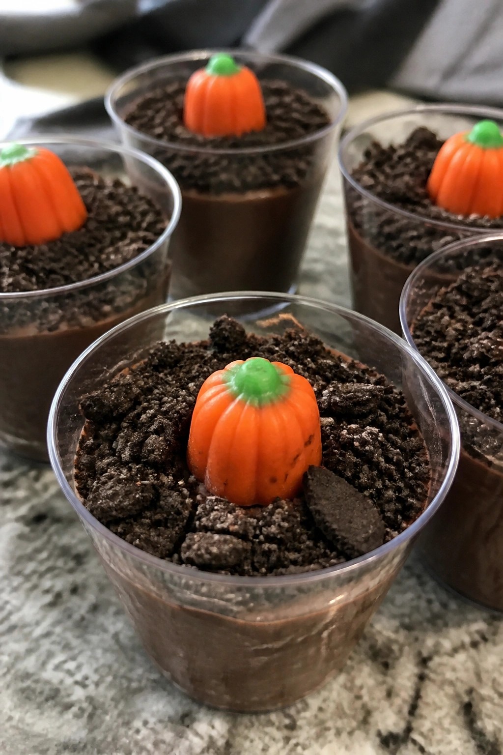 Pumpkin Patch Dirt Pudding Cups