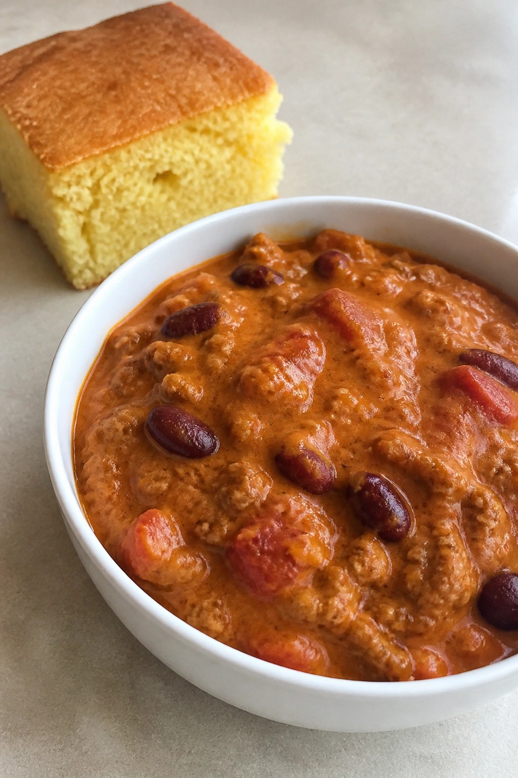Slow Cooker Pumpkin Beef Chili with Cornbread