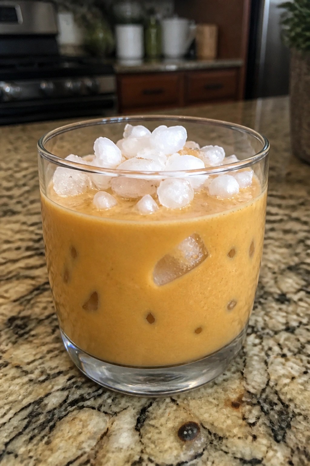 Smoky Bourbon Pumpkin Spice Punch over Dry Ice