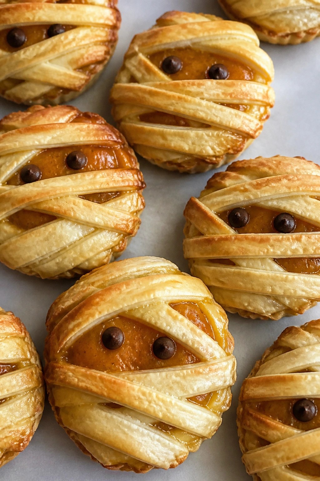Mummy-Wrapped Pumpkin Hand Pies