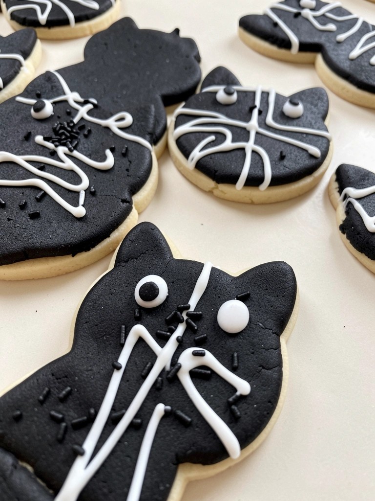 Black Cat Sugar Cookies