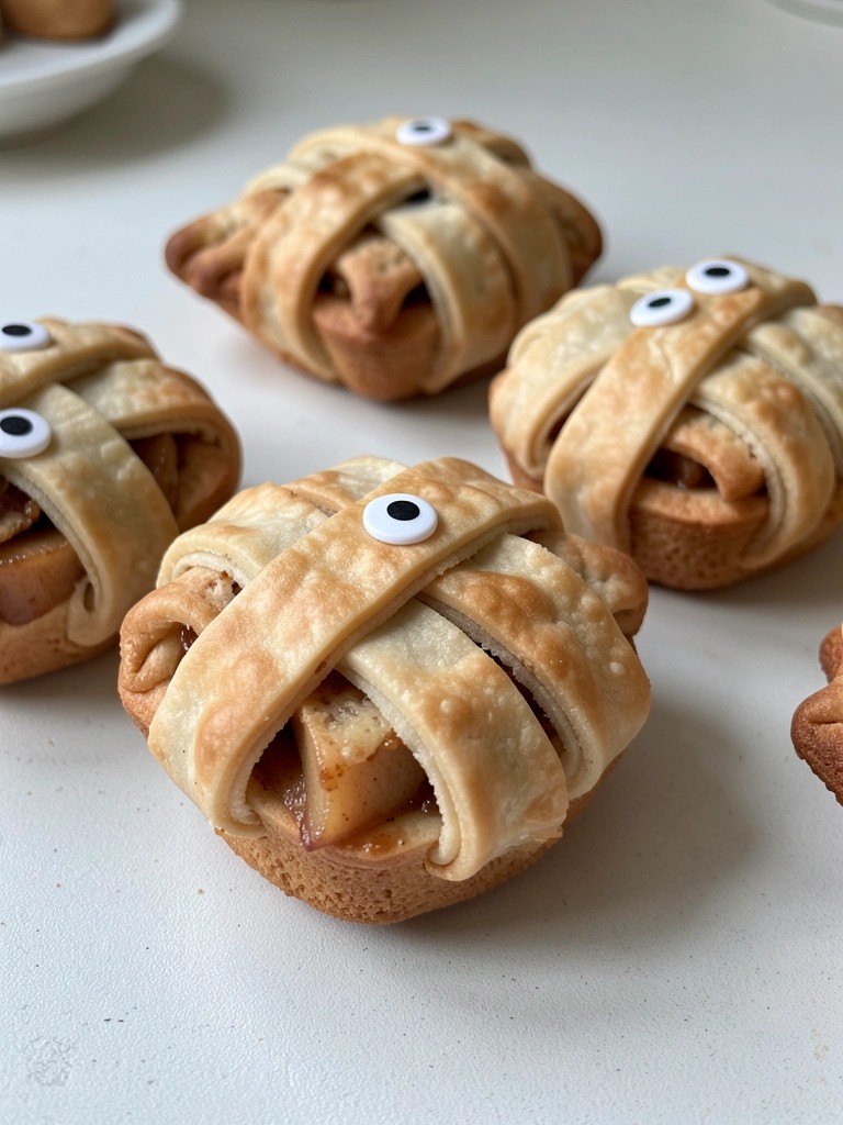 Mummy Wrapped Apple Hand Pies