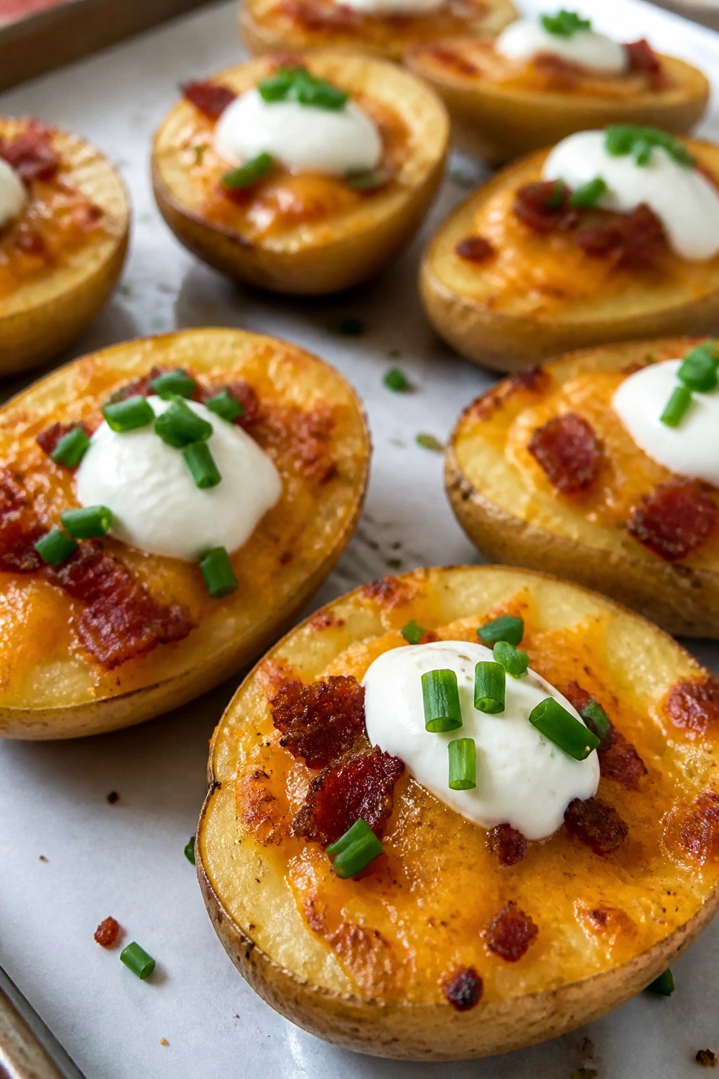 Loaded Mini Baked Potato Skins