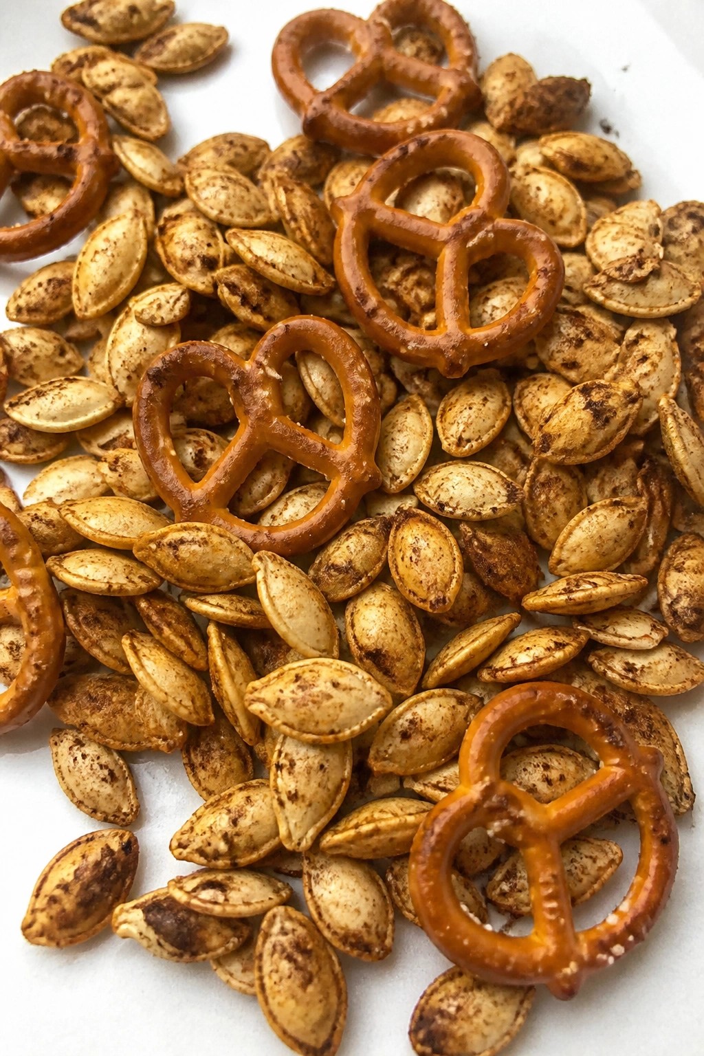 Spiced Pumpkin Seed and Pretzel Mix