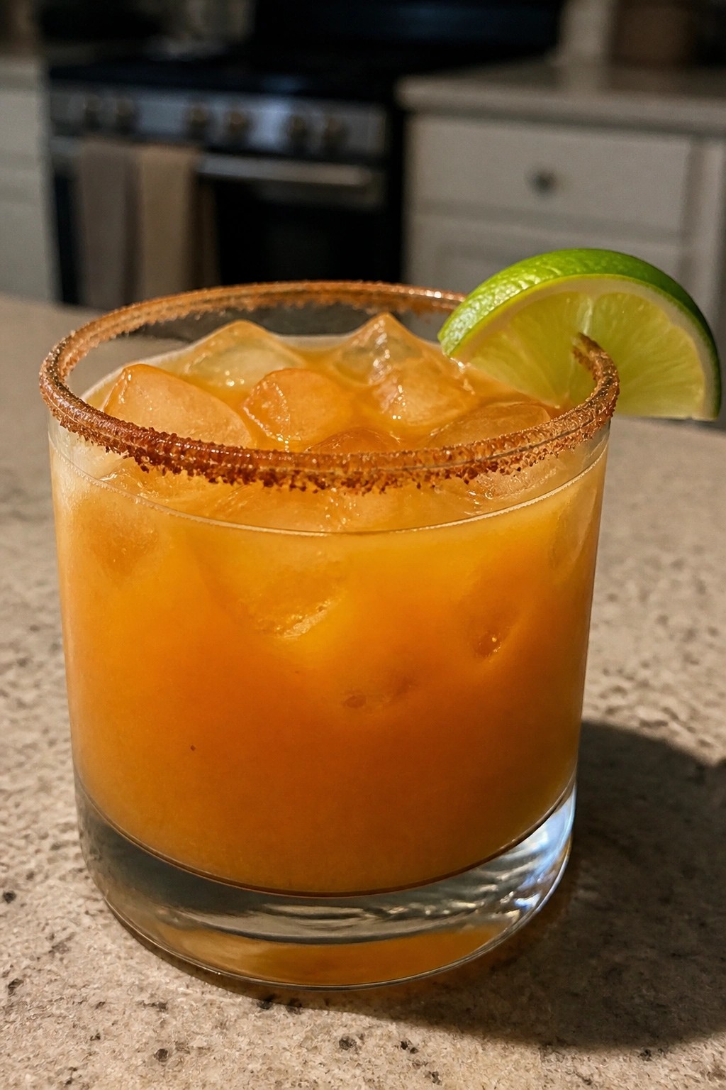 Spiced Pumpkin Tequila Smash with Cinnamon Sugar Rim
