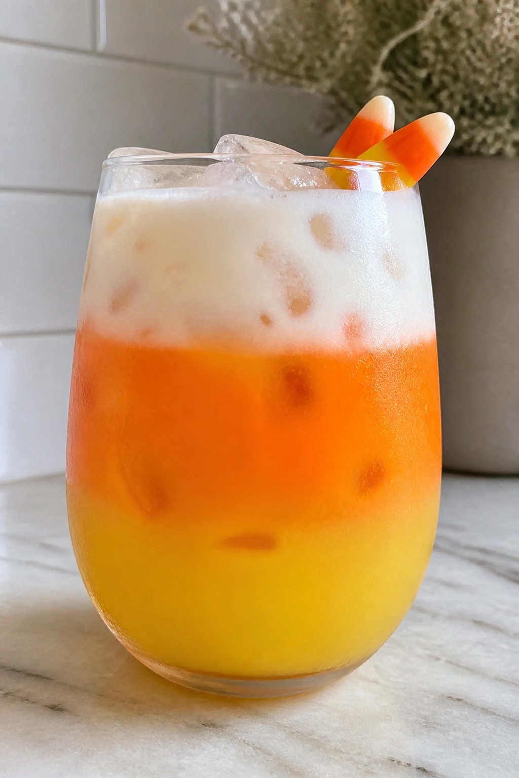 Candy Corn Layered Mocktail