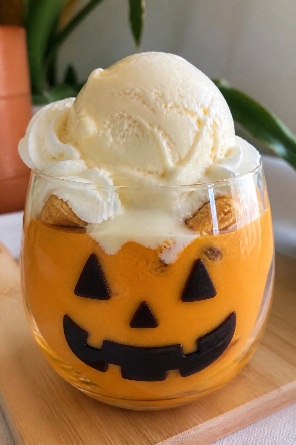 Jack-O'-Lantern Mango Float