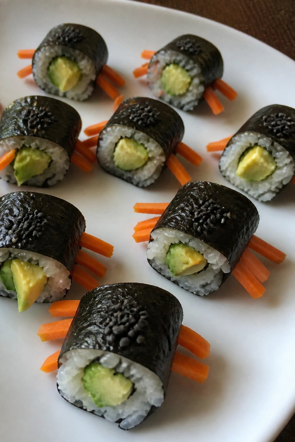 Creepy Crawler Veggie Sushi Rolls