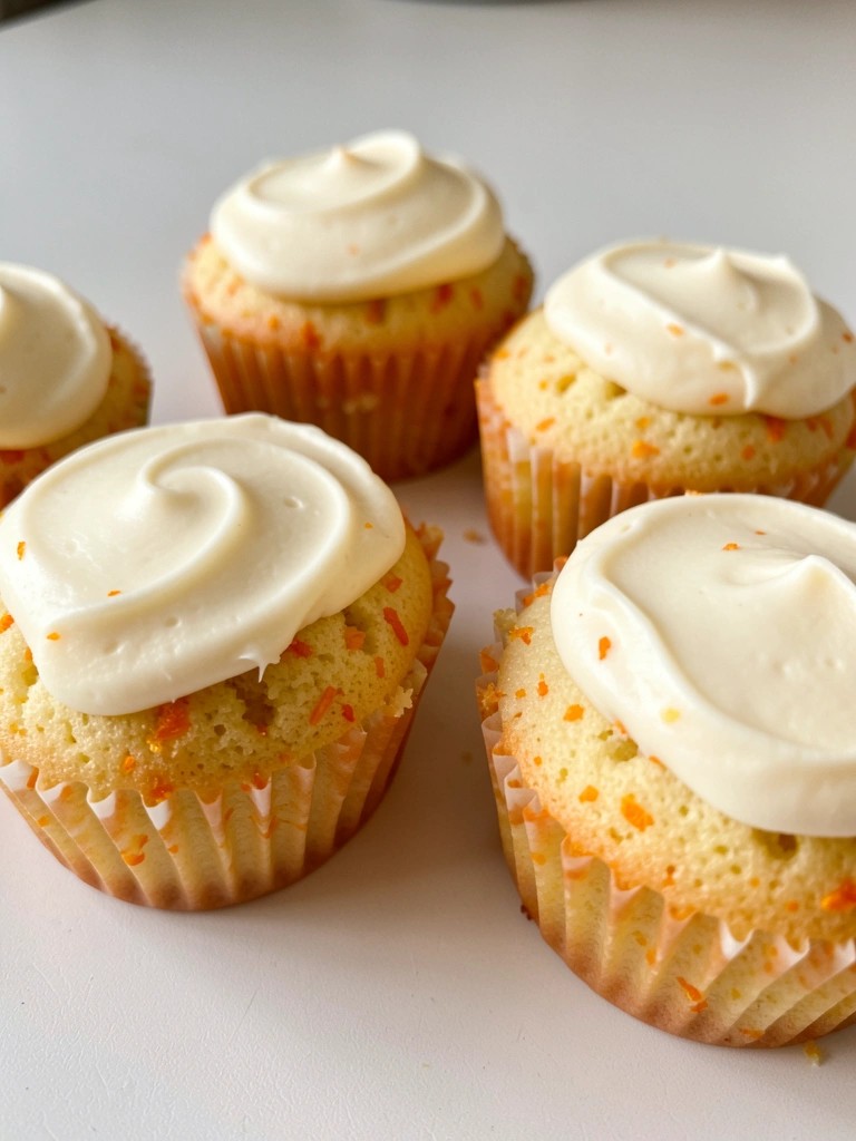 Orange Creamsicle Cupcakes