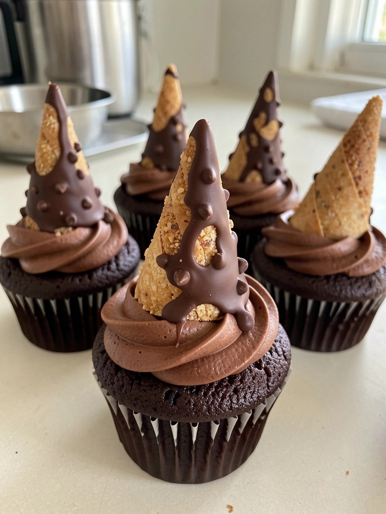 Witch Hat Chocolate Cupcakes