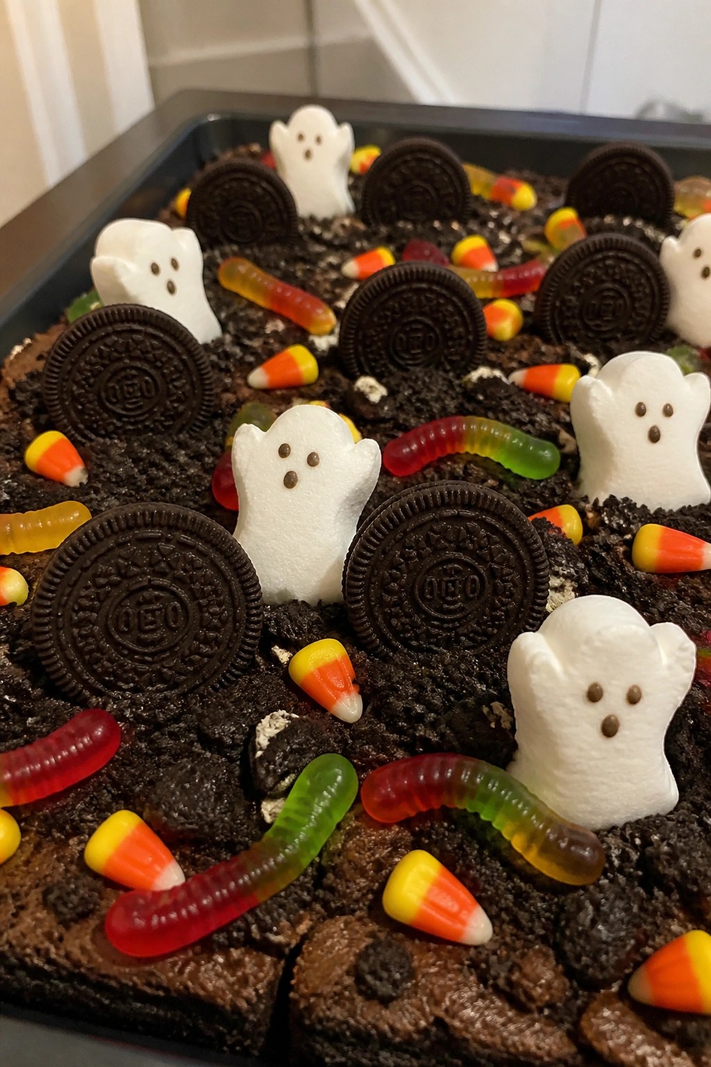 Haunted Graveyard Brownie and Cookie Board