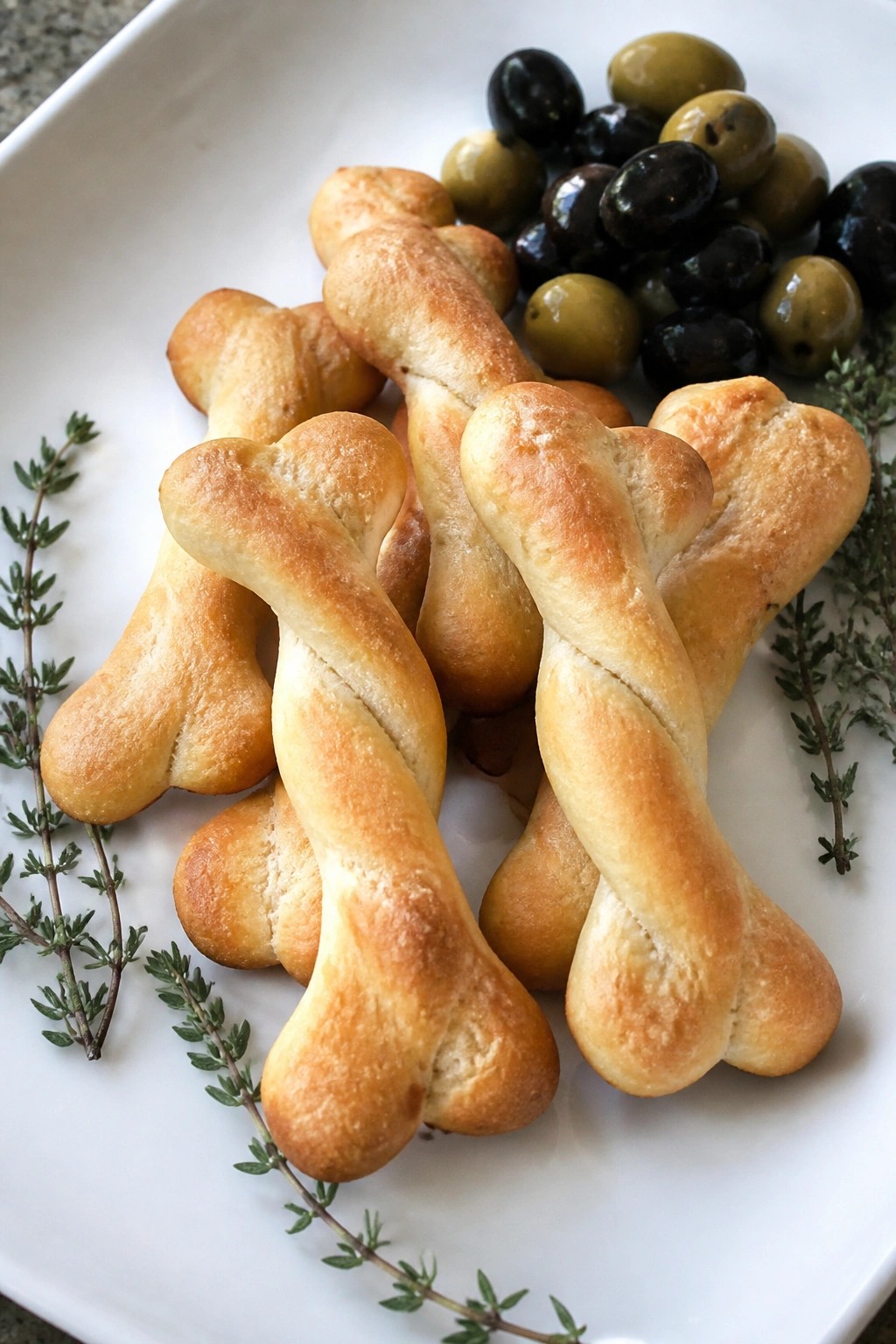 Skeleton Bone Breadsticks and Olive Board