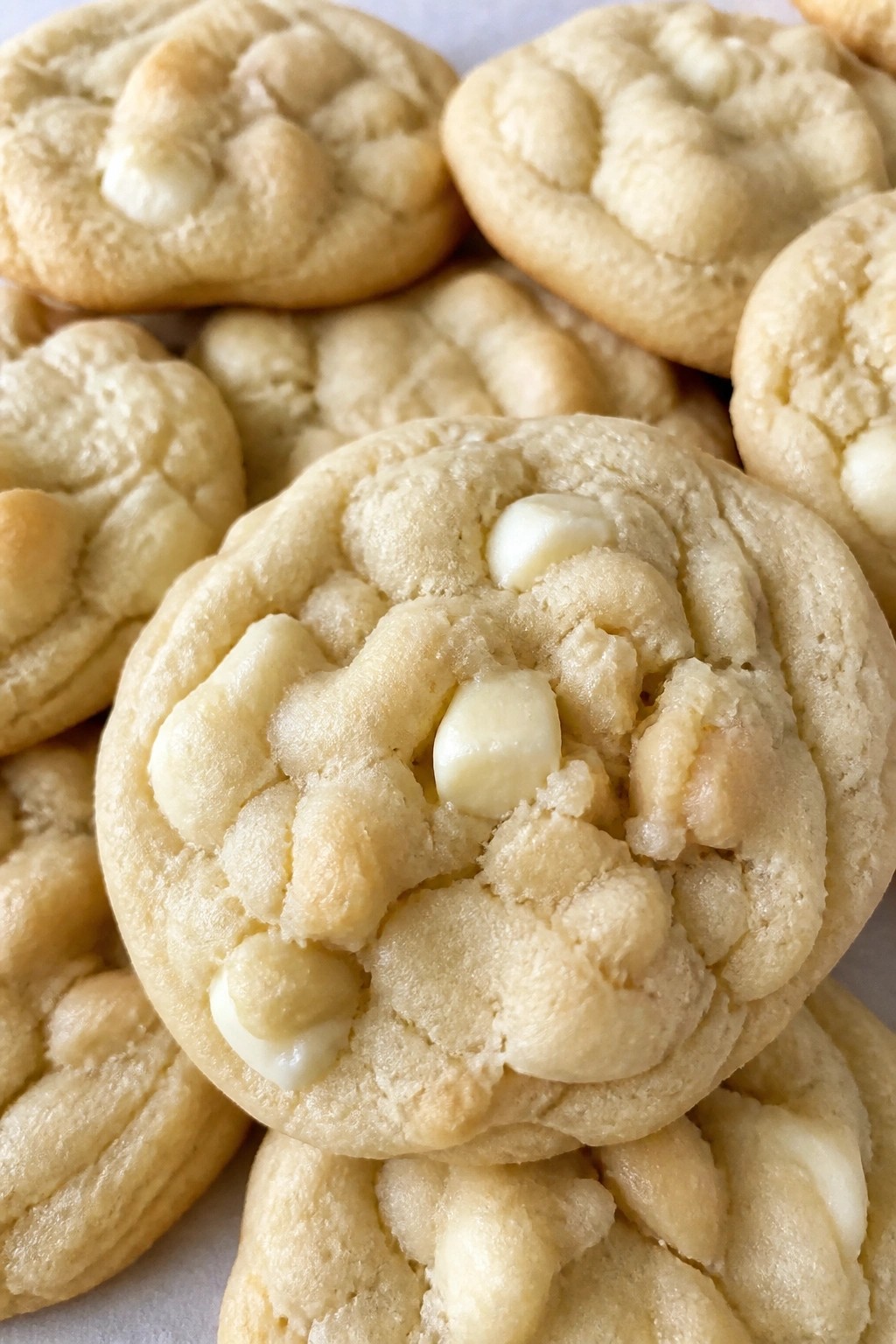 Ghostly White Chocolate Macadamia Cookies