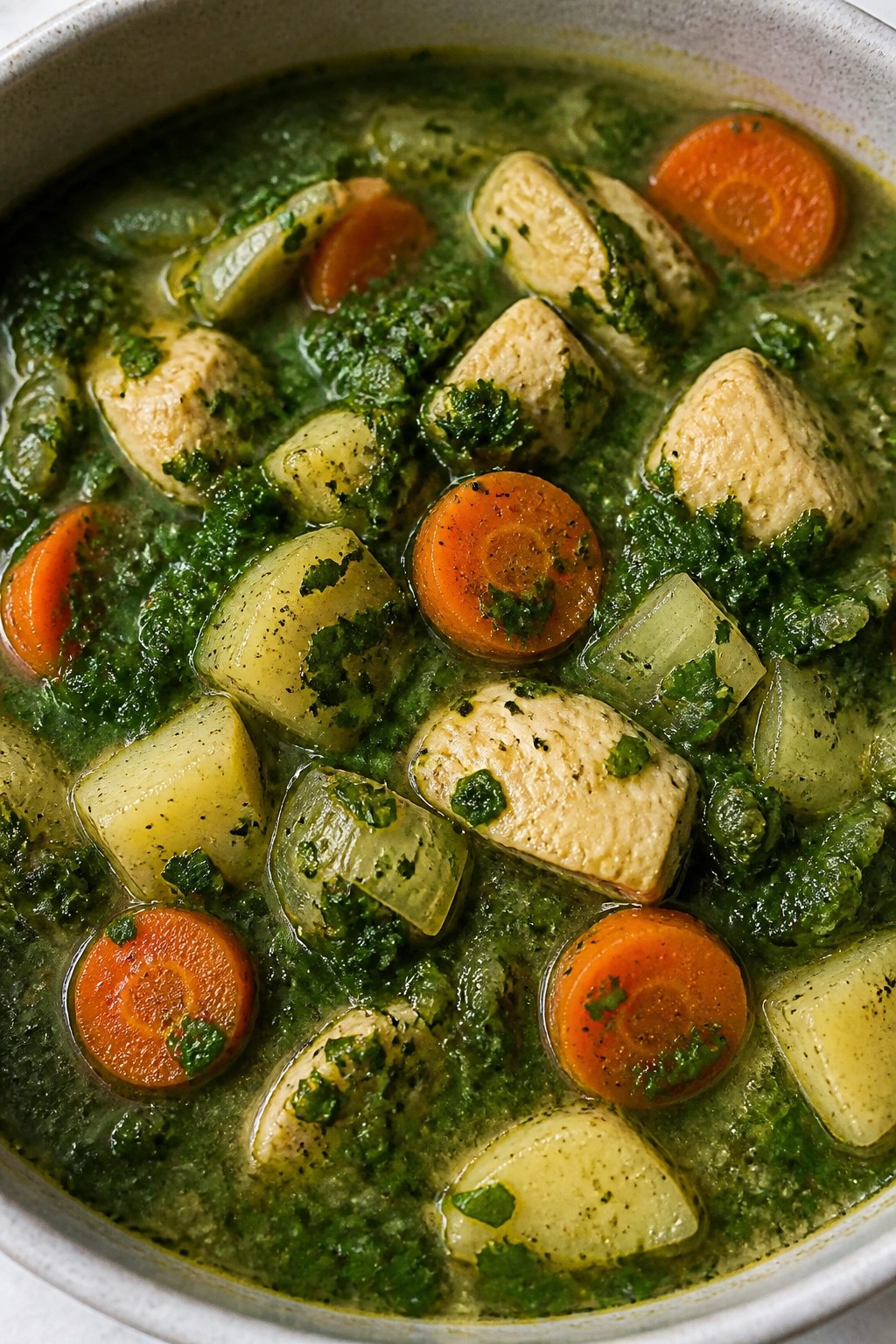 Witch’s Brew Chicken Stew with Root Vegetables