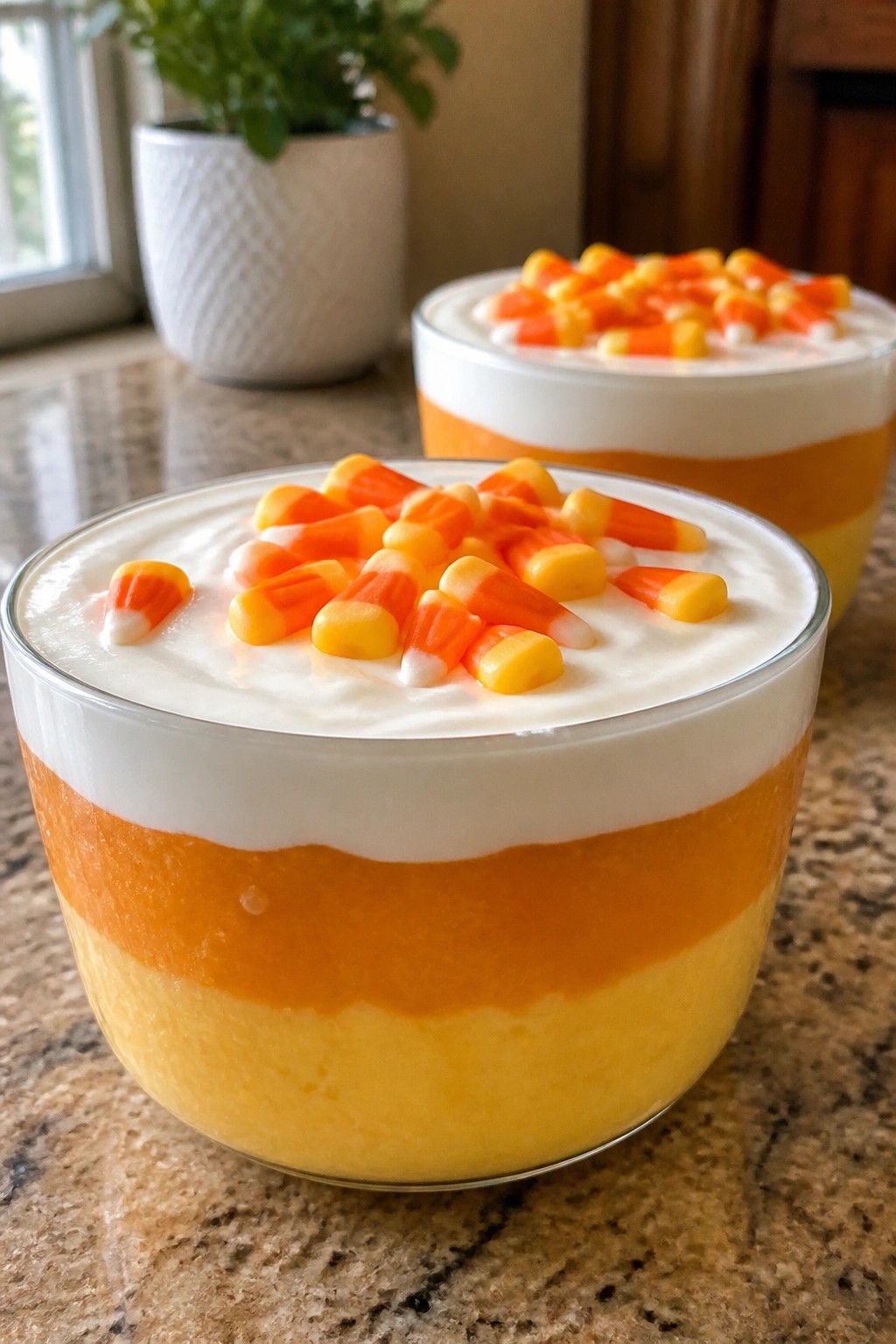 Candy Corn Layered Smoothie Bowls