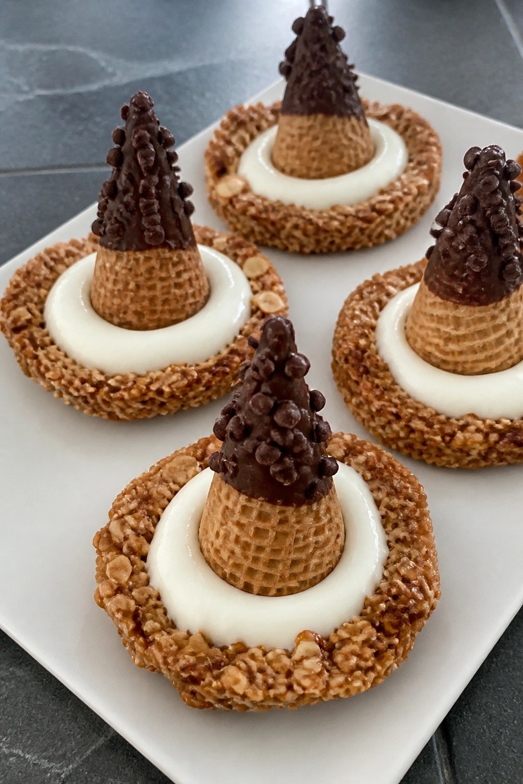 Witch Hat Granola Breakfast Cups