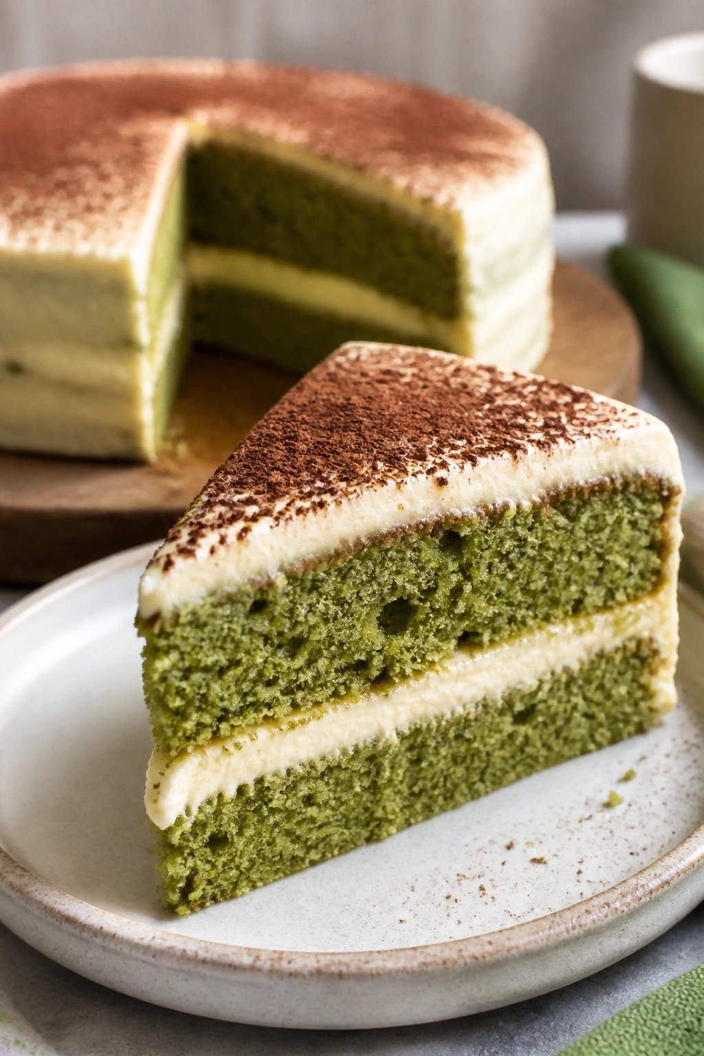 Haunted Forest Matcha Layer Cake