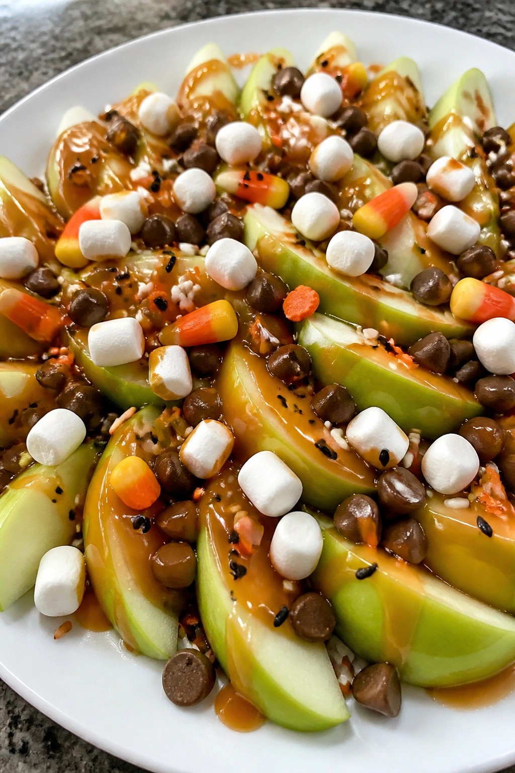 Caramel Apple Nacho Platter