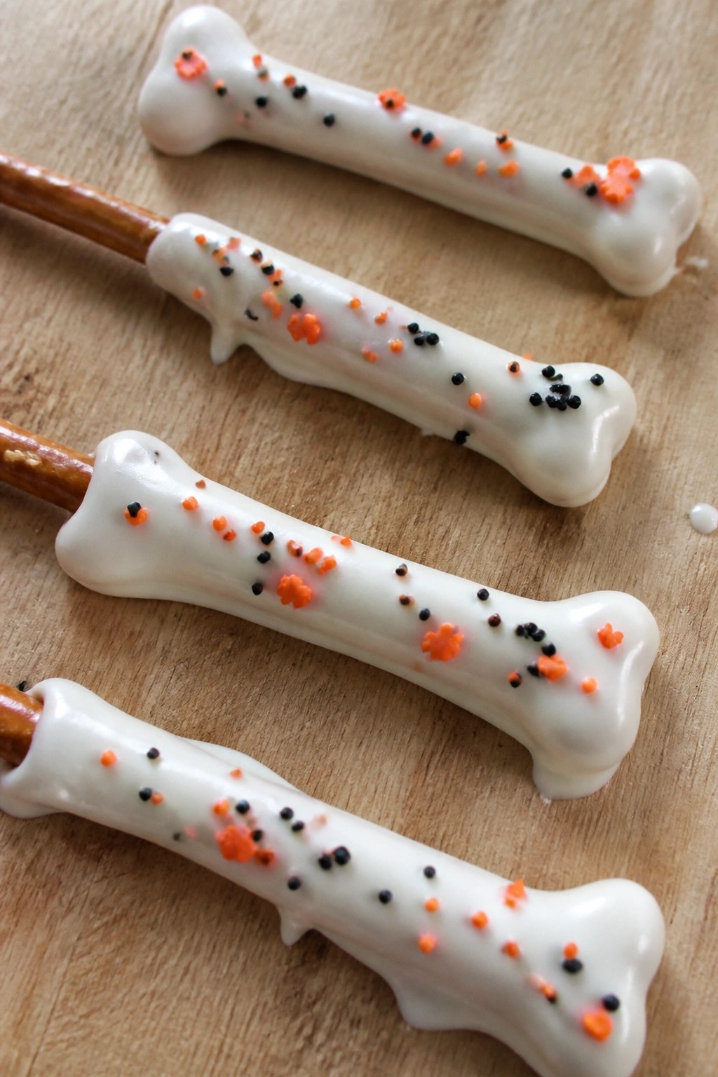 Skeleton Bone Pretzel Rods