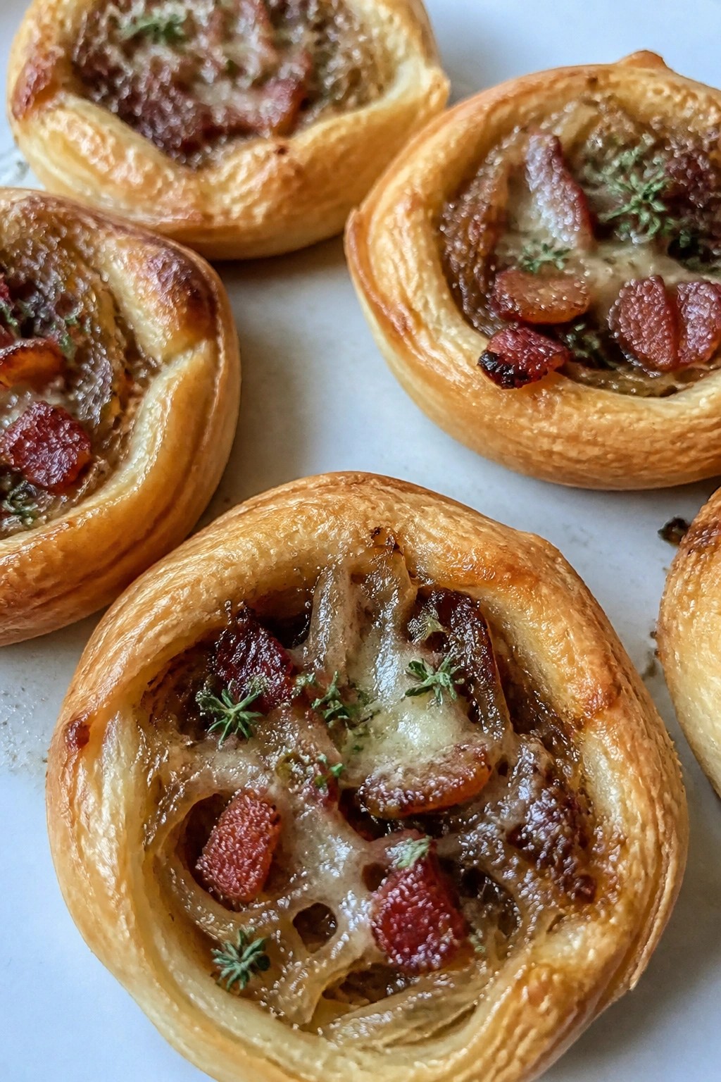 Caramelized Onion and Bacon Tartlets