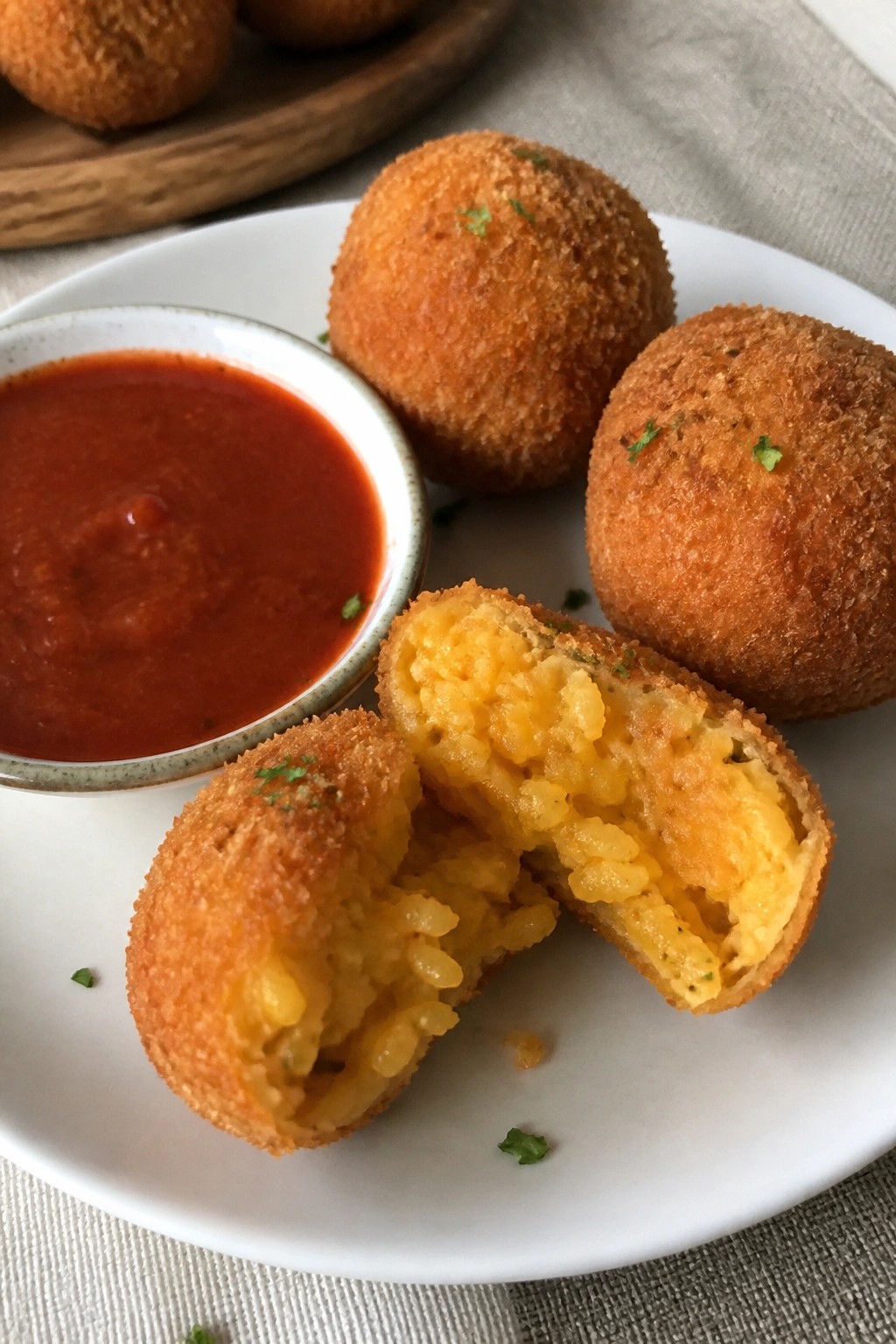 Spiced Pumpkin Arancini with Marinara