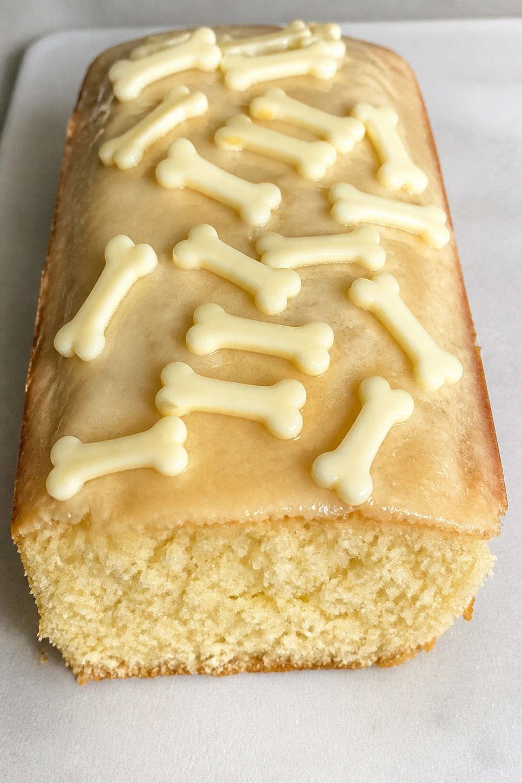 Skeleton Bone White Chocolate Loaf Cake