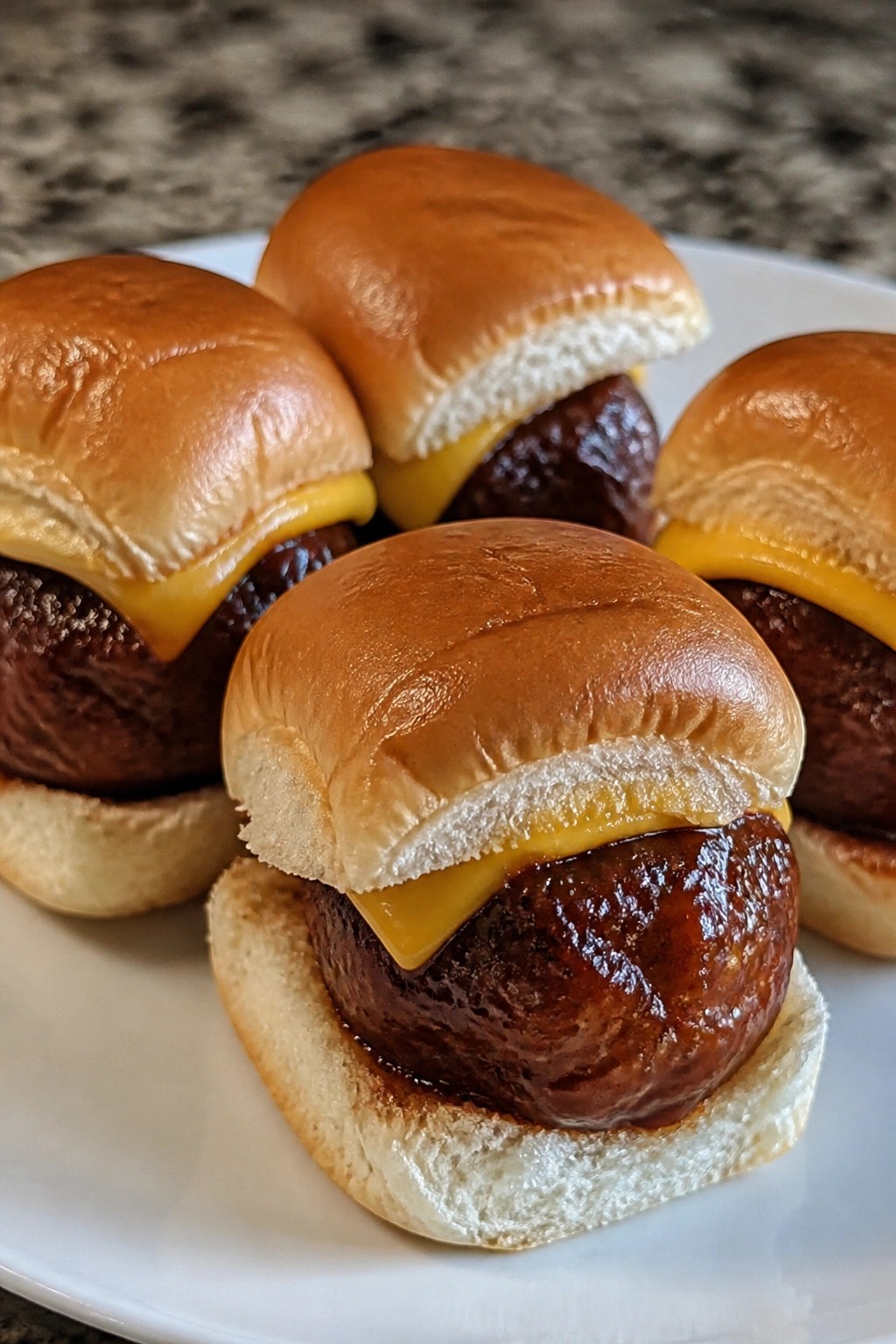 Bat Wing BBQ Meatball Sliders