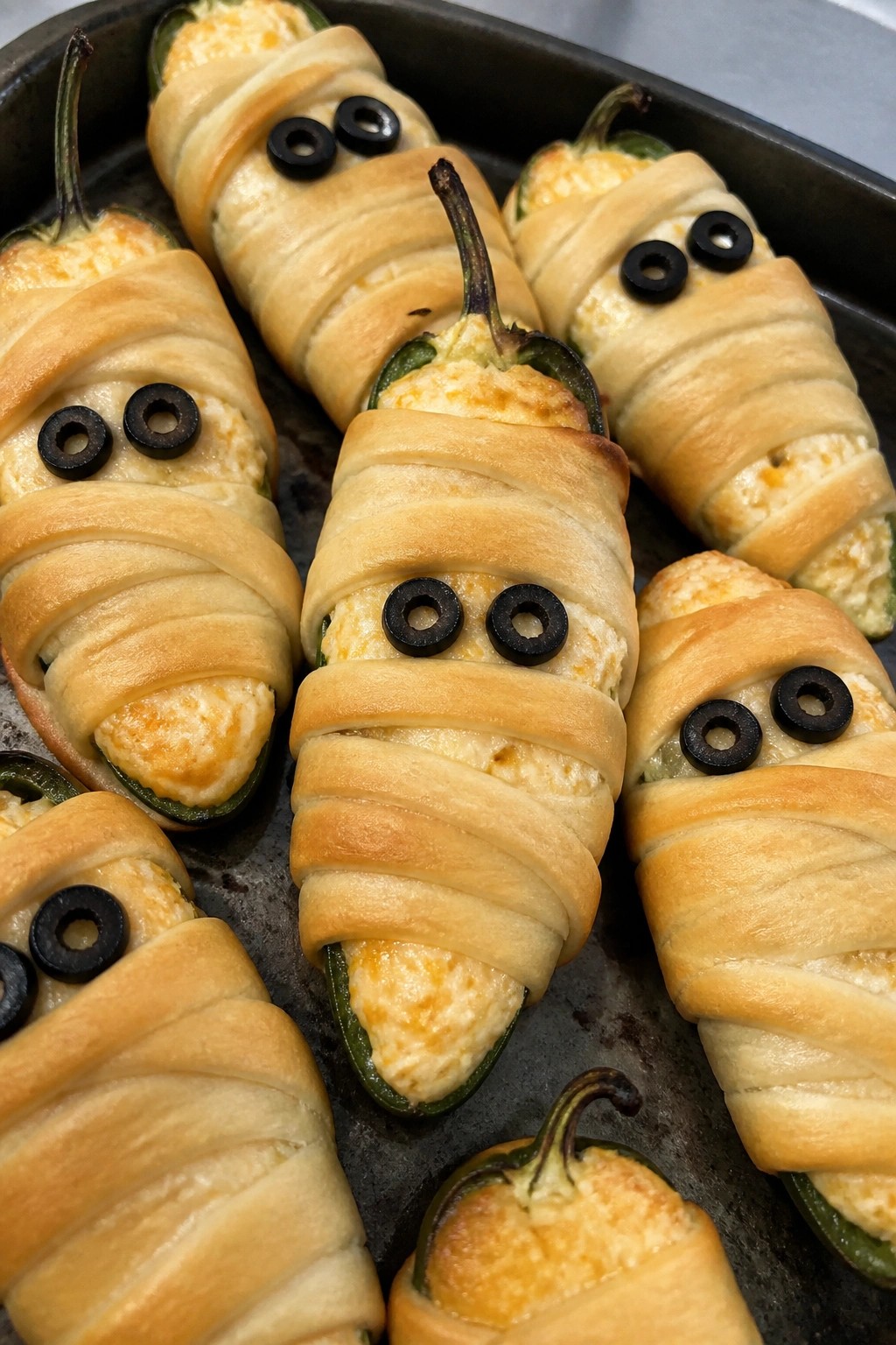 Mummy Jalapeño Poppers