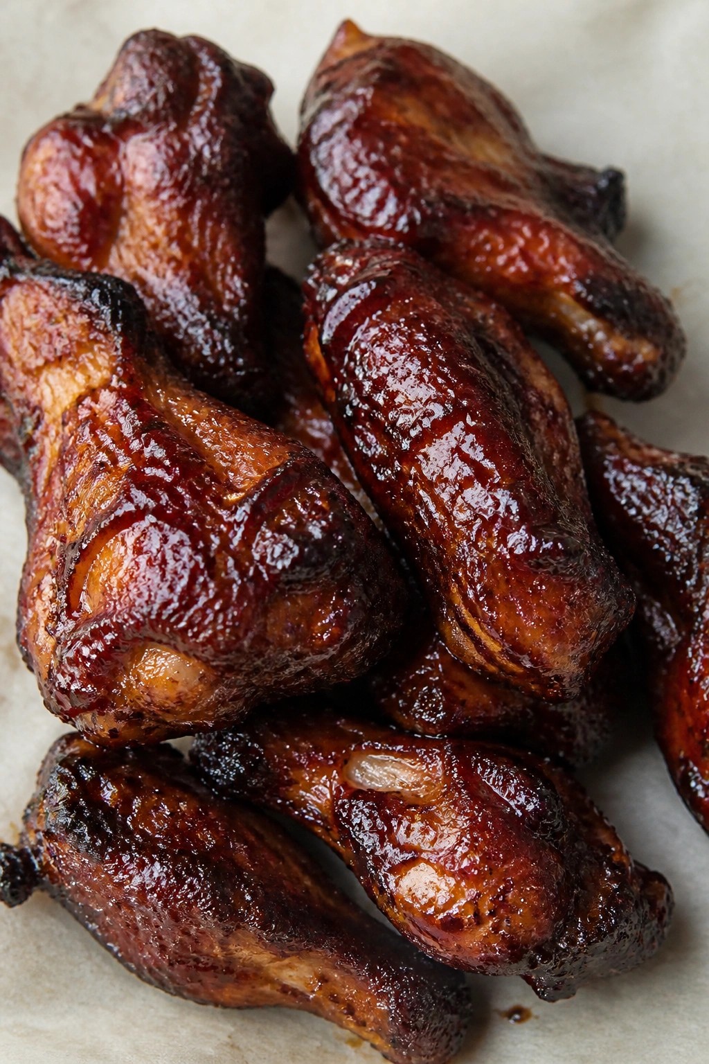 Bat Wing Chicken Wings with Smoky BBQ Glaze