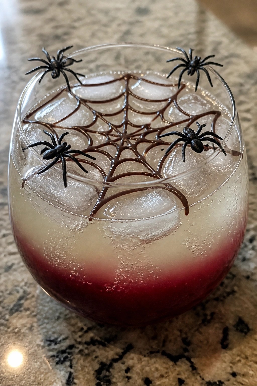 Cranberry Spiderweb Layered Punch