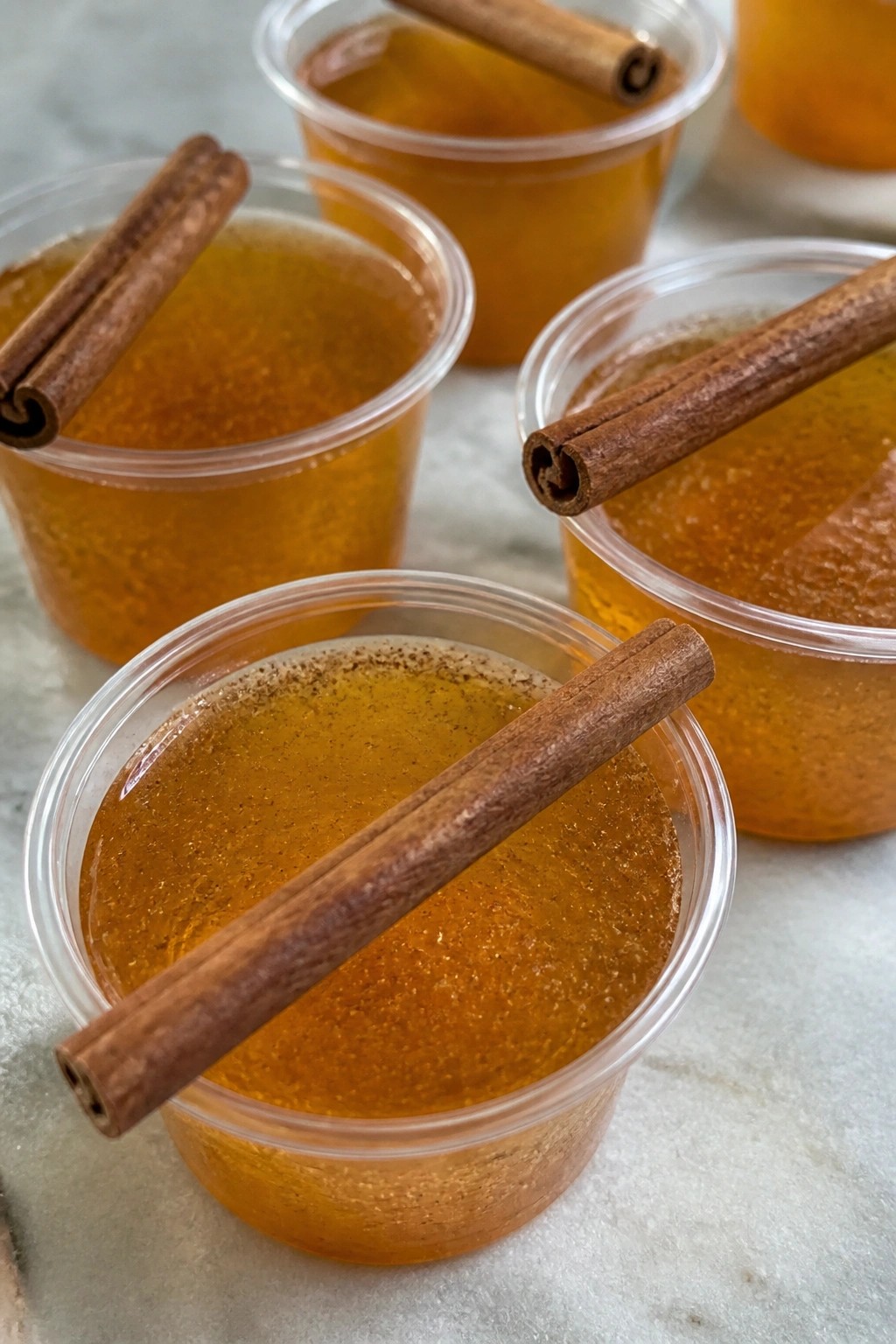 Harvest Apple Cider Cinnamon Jello Shots