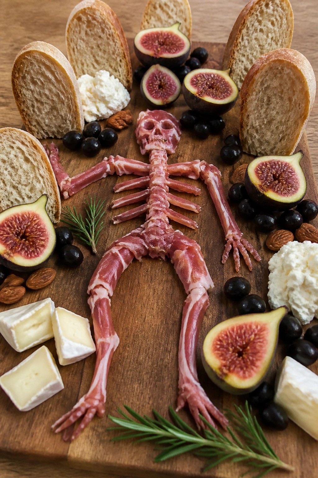 Graveyard Fig and Olive Skeleton Board