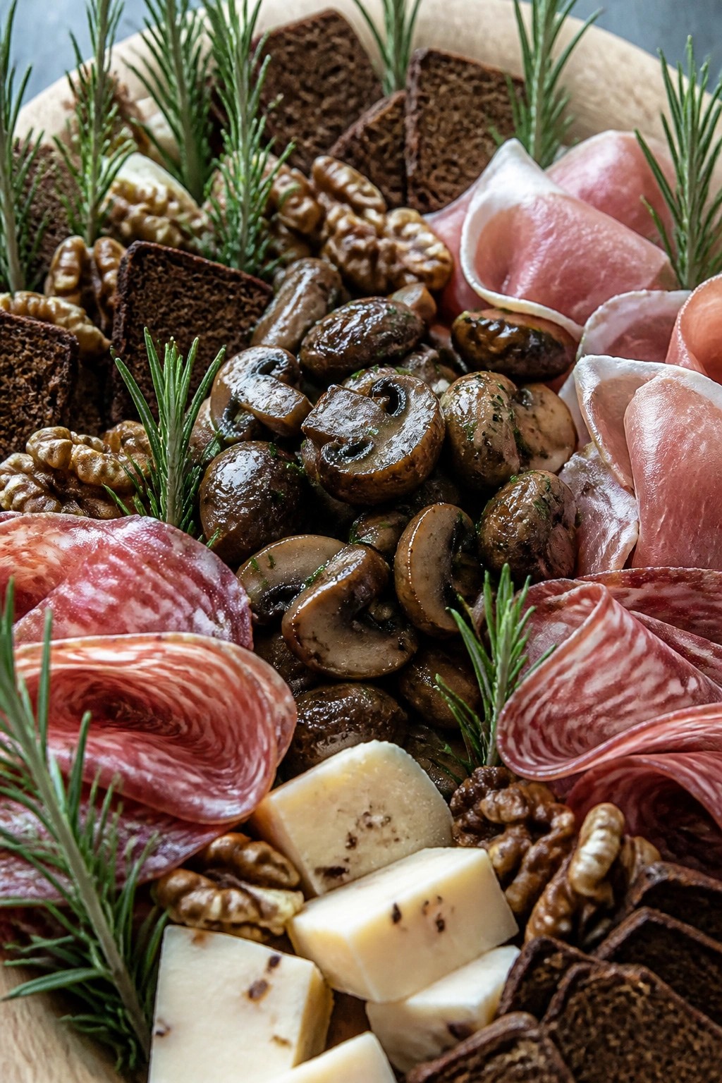 Haunted Forest Mushroom and Truffle Meat Board