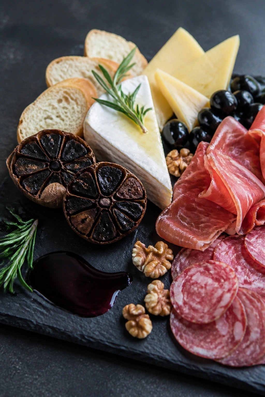Midnight Black Garlic and Red Wine Board