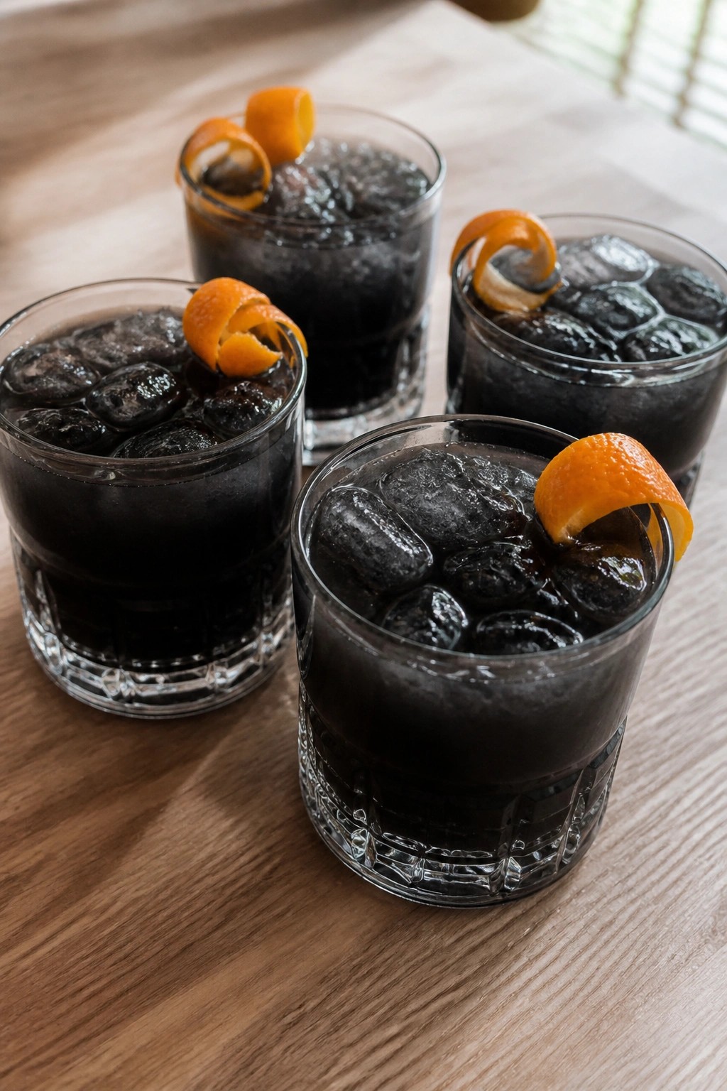 Black Magic Charcoal Gin Negroni