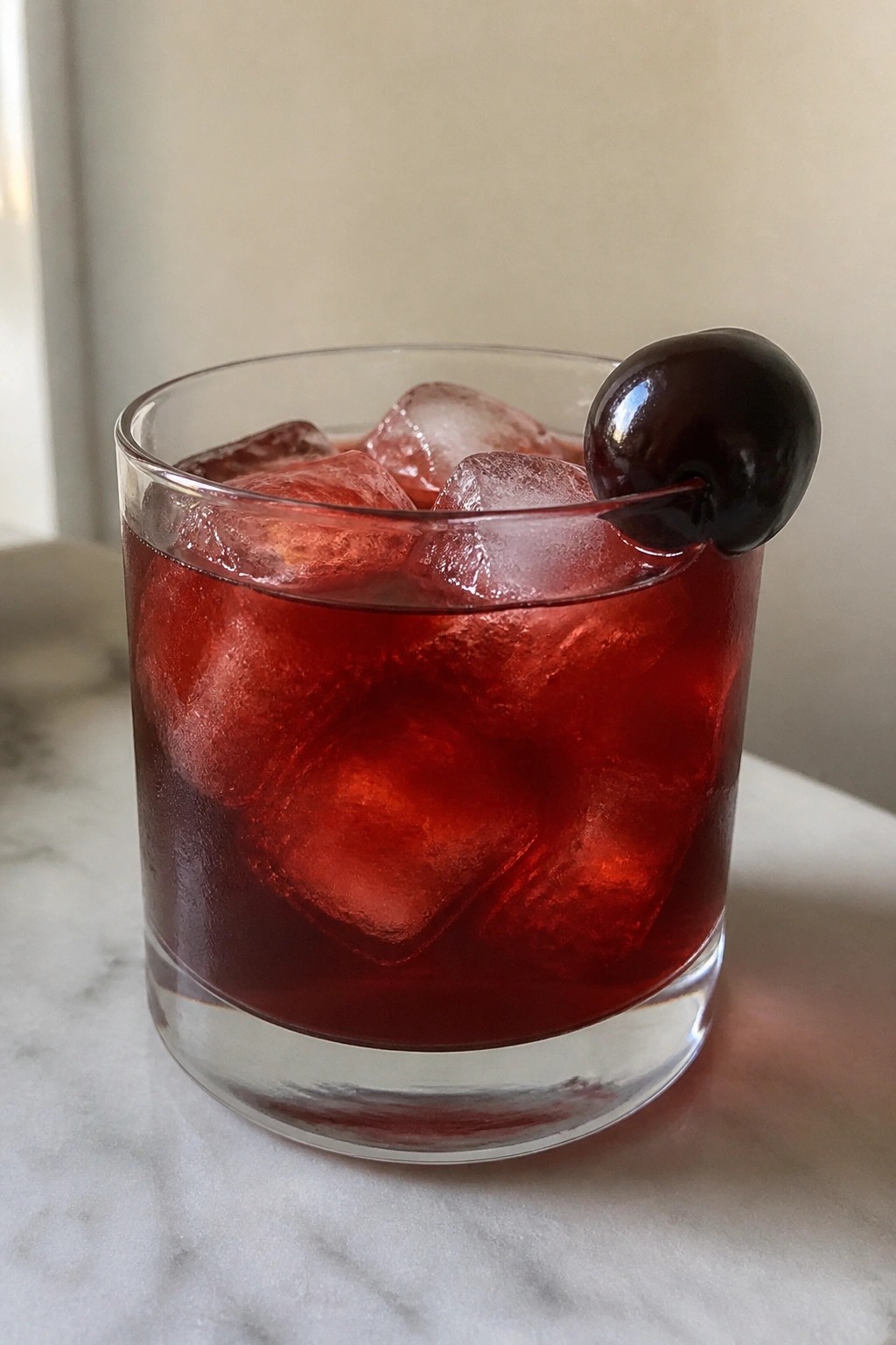 Vampire Cherry Smoke Gin Negroni