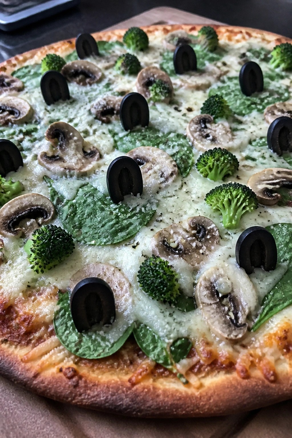 Haunted Graveyard Veggie and Cheese Pizza