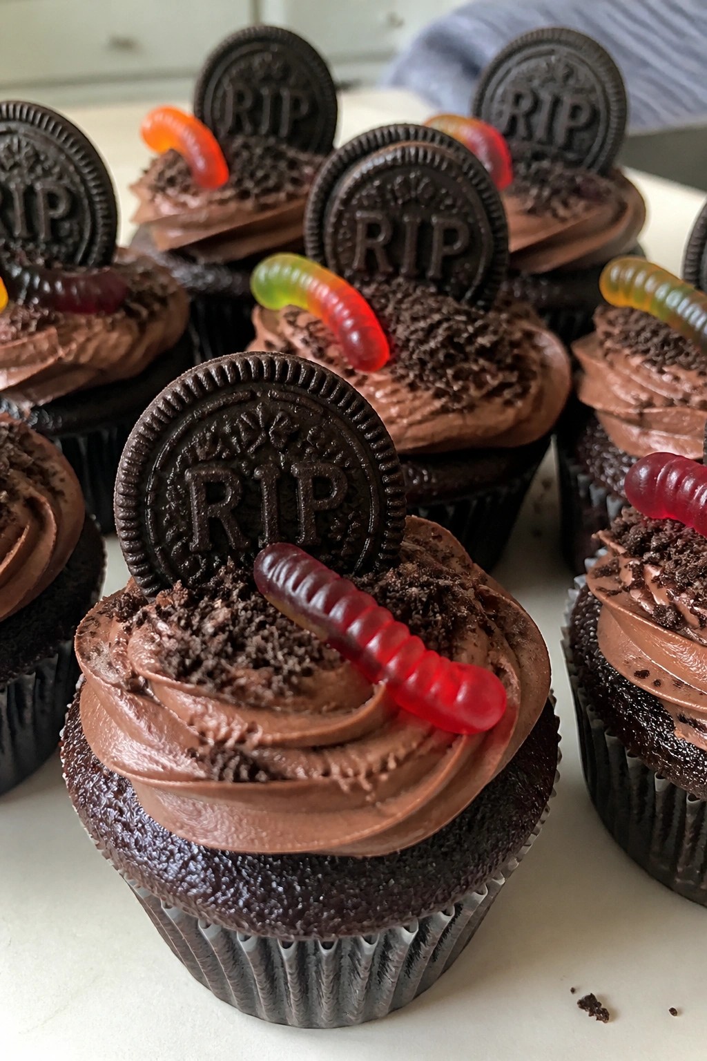 Haunted Graveyard Chocolate Cupcakes