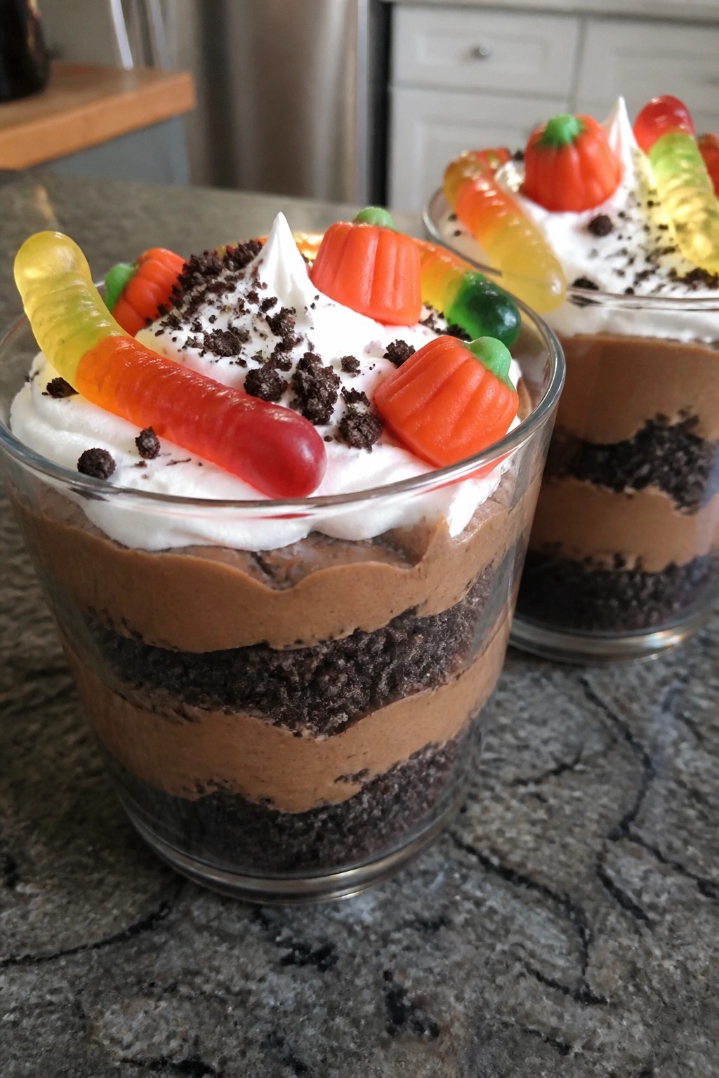 Pumpkin Patch Dirt Pudding Parfaits