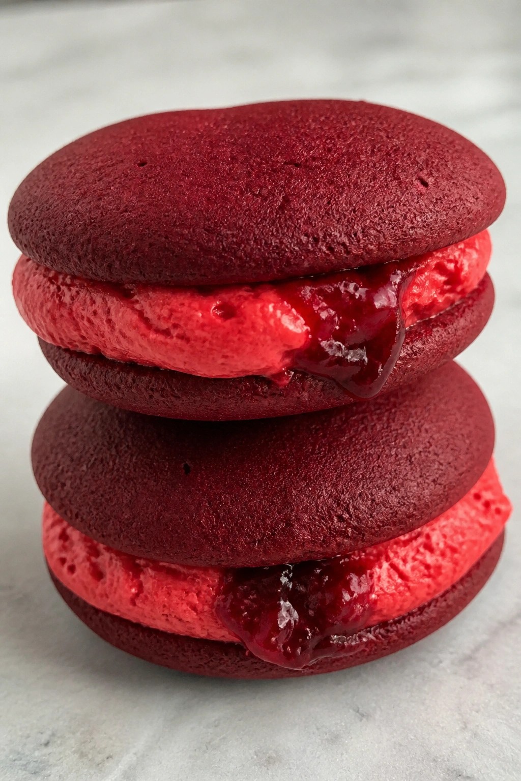 Vampire Bite Red Velvet Whoopie Pies