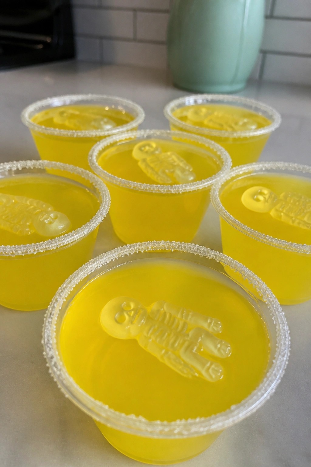 Lemon Drop Skeleton Jello Shots