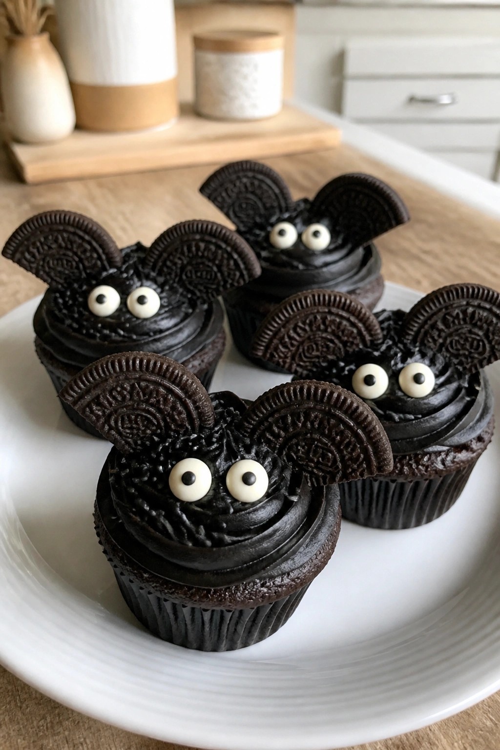 Bat Wing Cupcakes