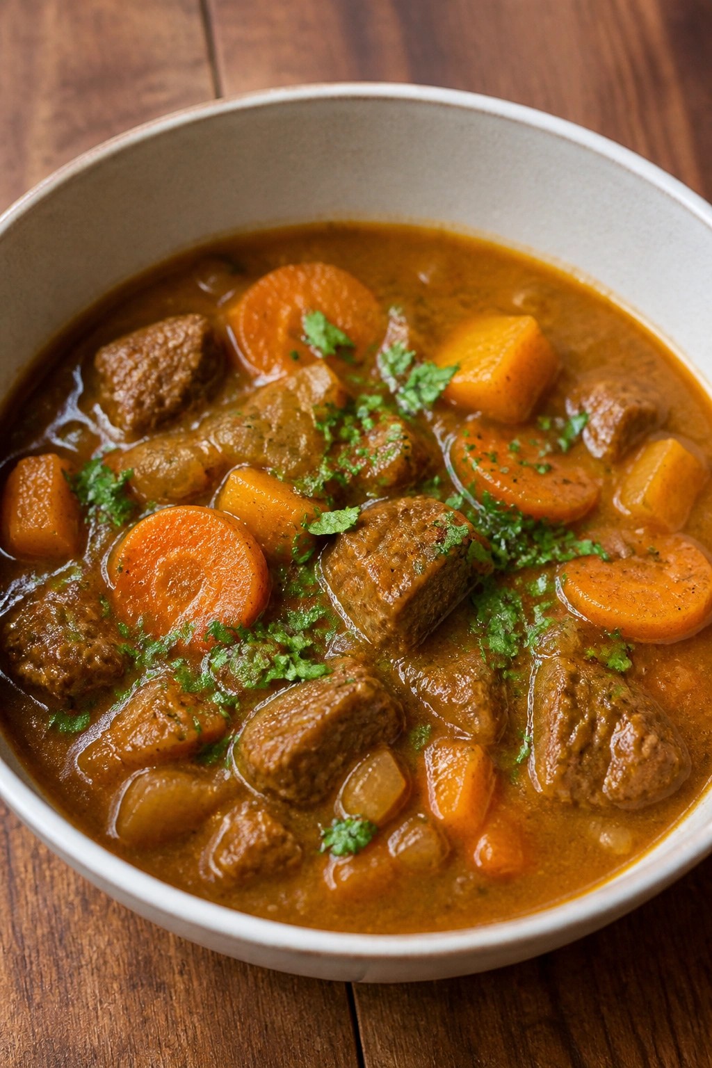 Witch's Cauldron Beef and Pumpkin Stew