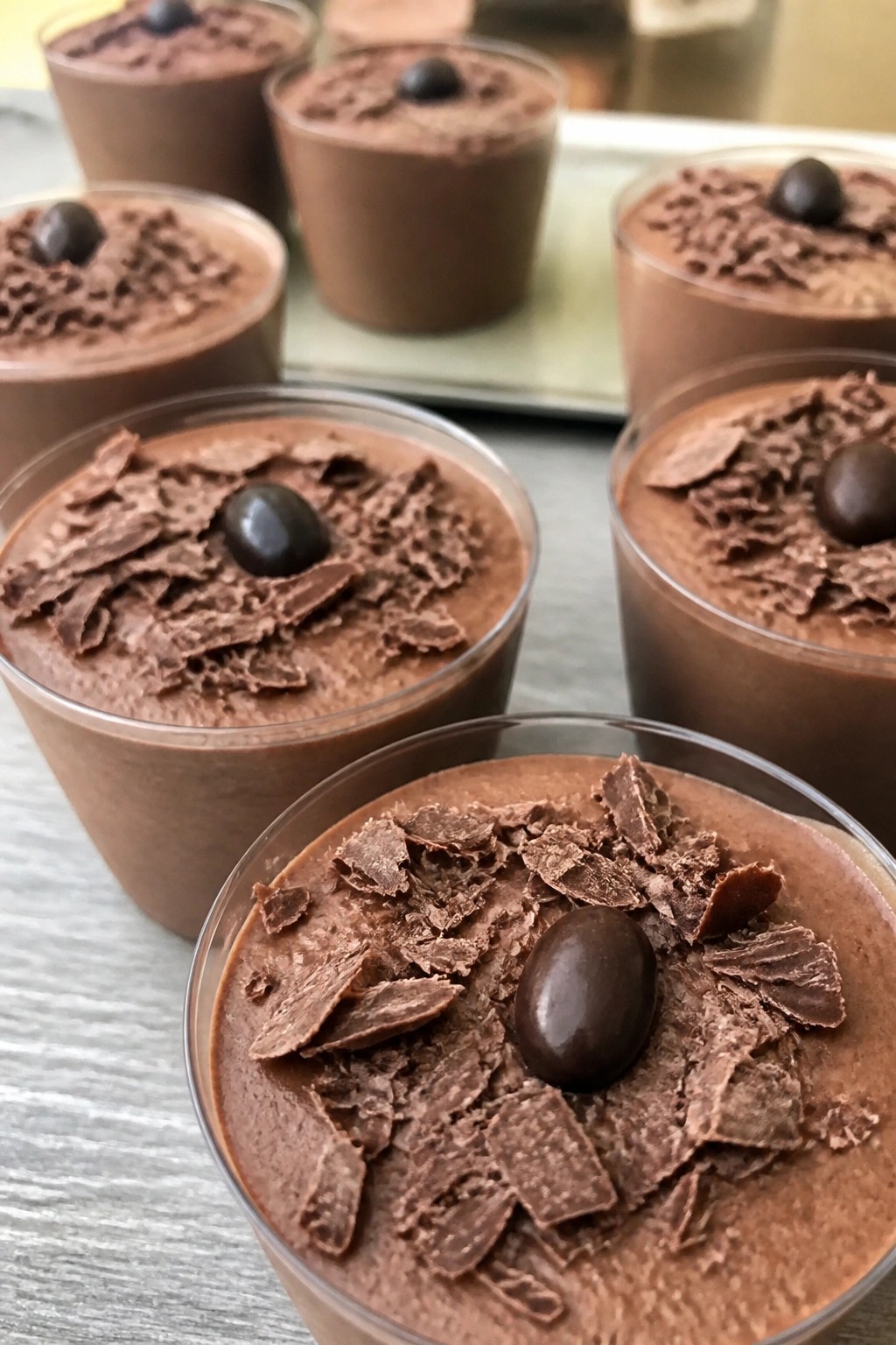 Espresso Martini Chocolate Mousse Cups
