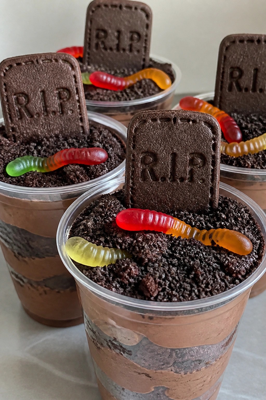 Graveyard Brownie Dirt Cups