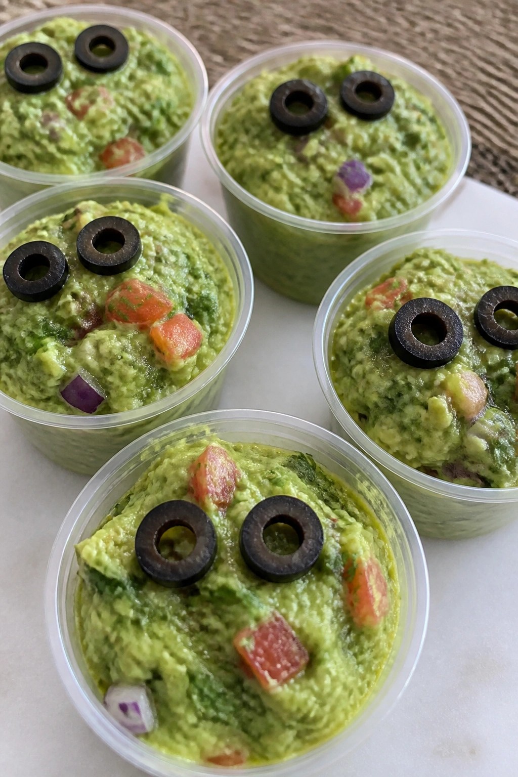 Monster Green Guacamole Cups